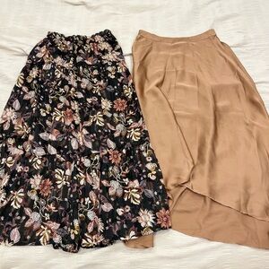Sabina Musaev (Floral) and ASOS (Tan) Women's Skirt Set